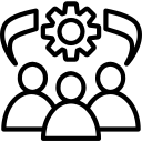 Logo administration et réseau infogérance PME