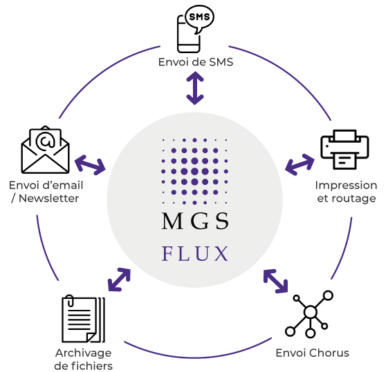 Schéma MGS plateforme multicanal