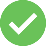 Icone check validation vert