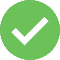 Icone check validation vert