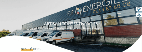 Capture d'écran visualisation site Internet FJF-ENERGIES